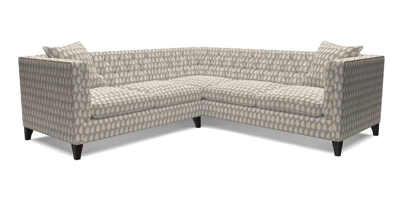 Haresfield Corner Sofa in Two Tone Plain Biscuit