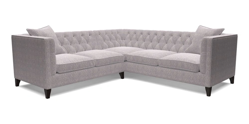 Haresfield Corner Sofa in Two Tone Plain Biscuit