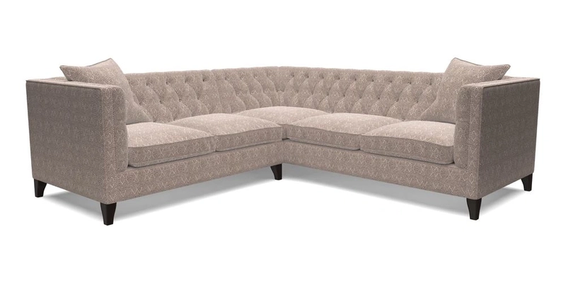 Haresfield Corner Sofa in Two Tone Plain Biscuit