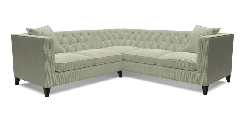 Haresfield Corner Sofa in Two Tone Plain Biscuit