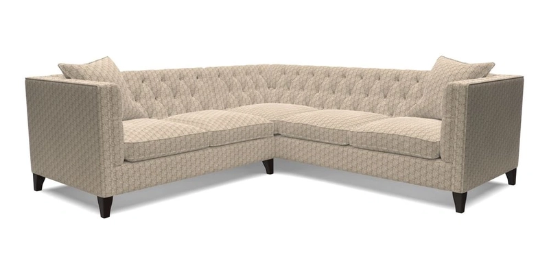 Haresfield Corner Sofa in Two Tone Plain Biscuit