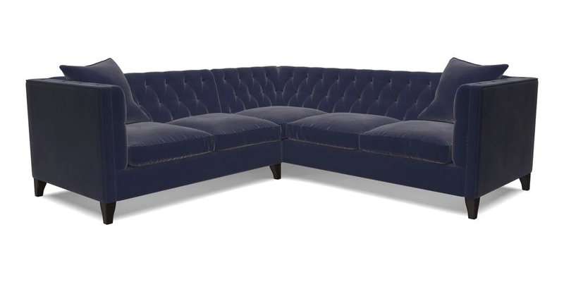 Haresfield Corner Sofa in Two Tone Plain Biscuit