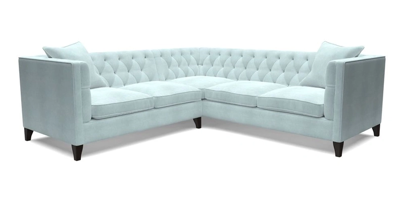Haresfield Corner Sofa in Two Tone Plain Biscuit