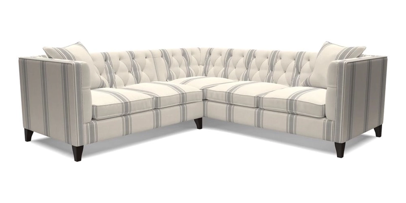 Haresfield Corner Sofa in Two Tone Plain Biscuit