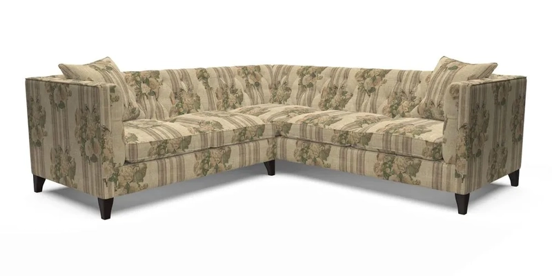 Haresfield Corner Sofa in Two Tone Plain Biscuit