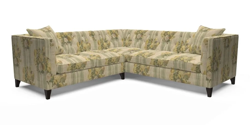 Haresfield Corner Sofa in Two Tone Plain Biscuit