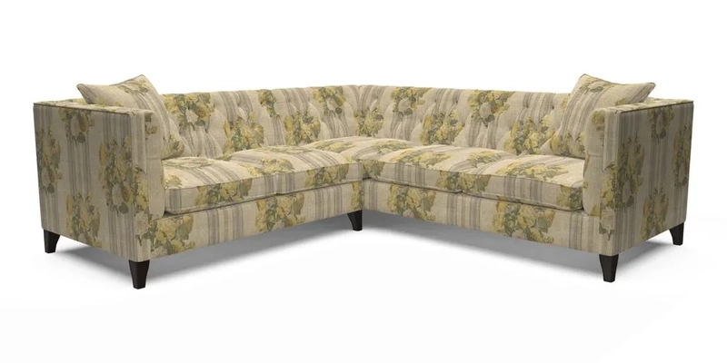 Haresfield Corner Sofa in Two Tone Plain Biscuit