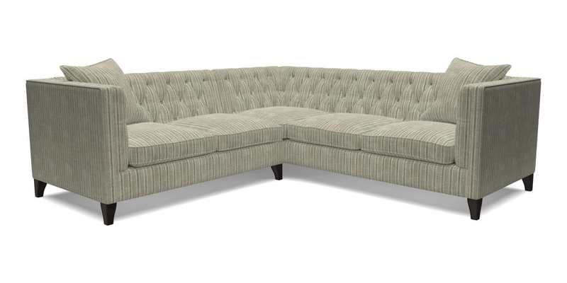 Haresfield Corner Sofa in Two Tone Plain Biscuit