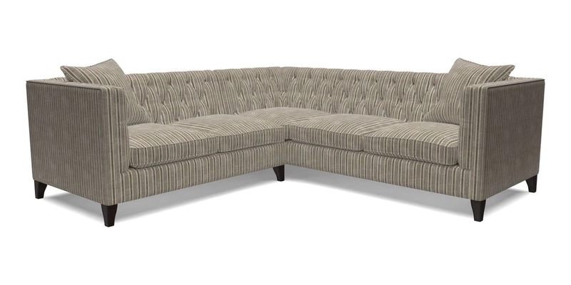 Haresfield Corner Sofa in Two Tone Plain Biscuit