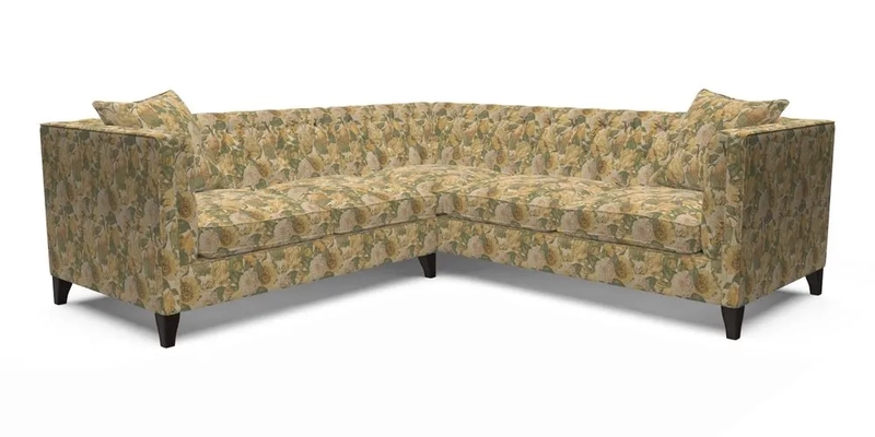 Haresfield Corner Sofa in Two Tone Plain Biscuit