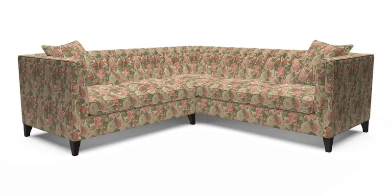 Haresfield Corner Sofa in Two Tone Plain Biscuit