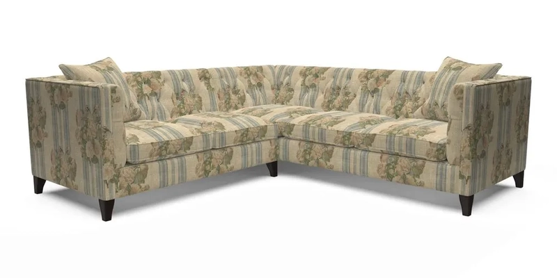 Haresfield Corner Sofa in Two Tone Plain Biscuit