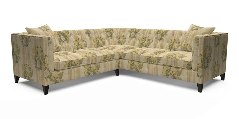 Haresfield Corner Sofa in Two Tone Plain Biscuit