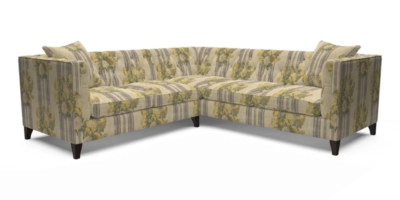 Haresfield Corner Sofa in Two Tone Plain Biscuit