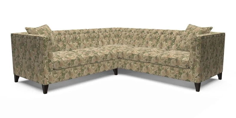 Haresfield Corner Sofa in Two Tone Plain Biscuit