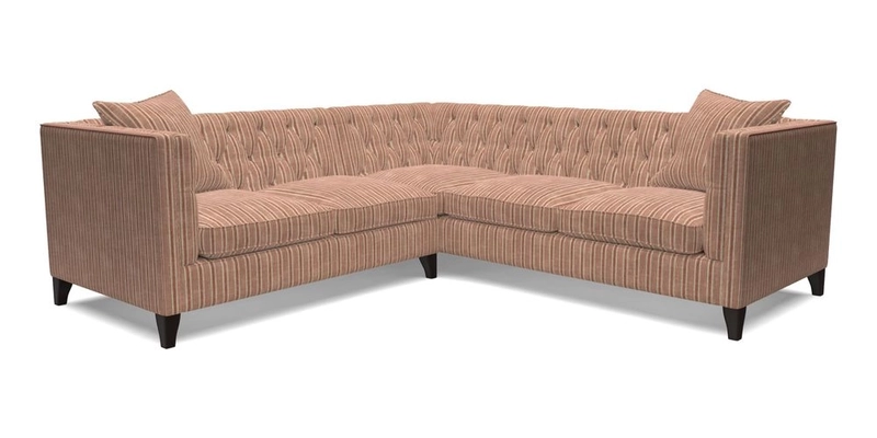 Haresfield Corner Sofa in Two Tone Plain Biscuit