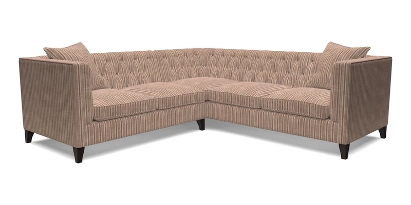 Haresfield Corner Sofa in Two Tone Plain Biscuit