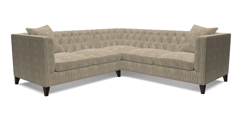 Haresfield Corner Sofa in Two Tone Plain Biscuit