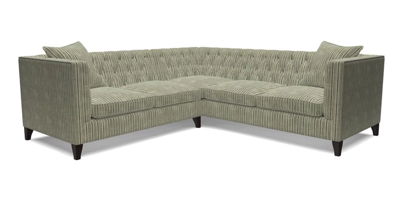 Haresfield Corner Sofa in Two Tone Plain Biscuit