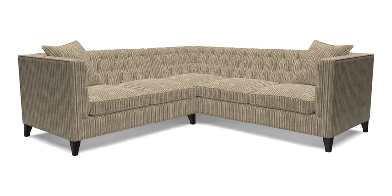 Haresfield Corner Sofa in Two Tone Plain Biscuit