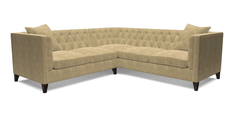 Haresfield Corner Sofa in Two Tone Plain Biscuit