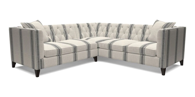 Haresfield Corner Sofa in Two Tone Plain Biscuit