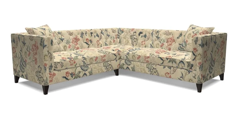 Haresfield Corner Sofa in Two Tone Plain Biscuit