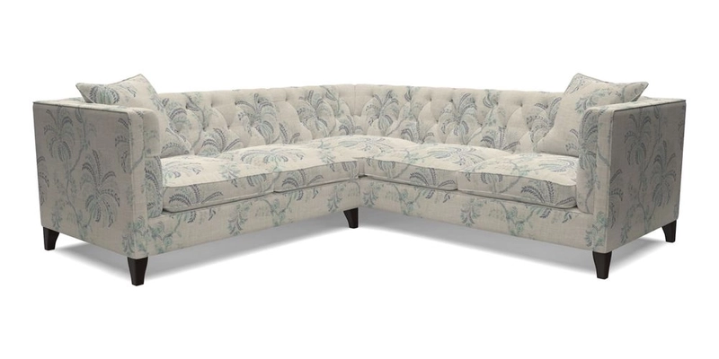 Haresfield Corner Sofa in Two Tone Plain Biscuit