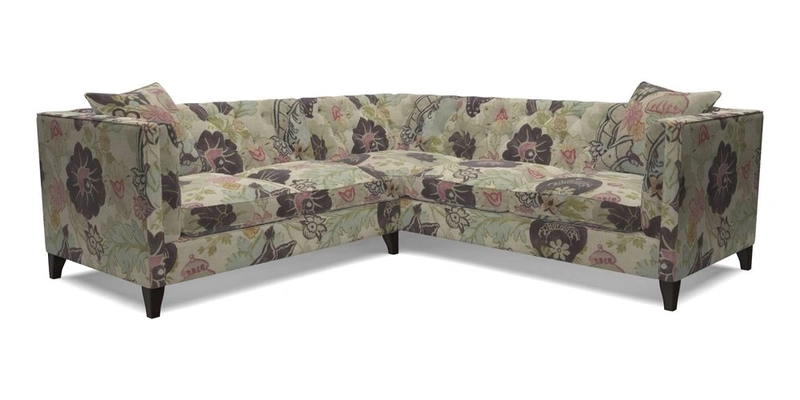 Haresfield Corner Sofa in Two Tone Plain Biscuit