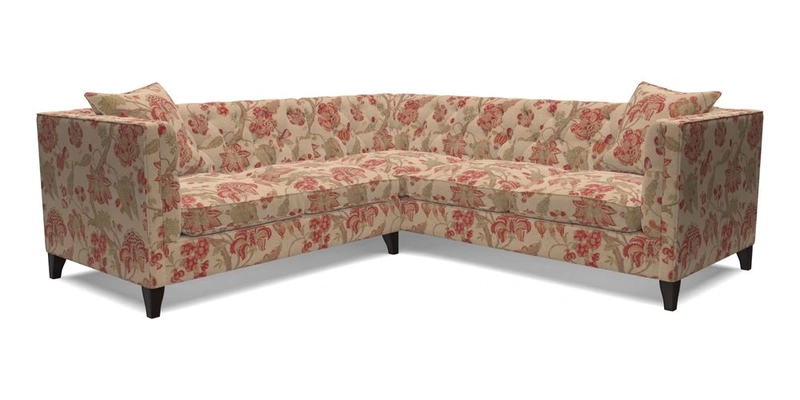 Haresfield Corner Sofa in Two Tone Plain Biscuit