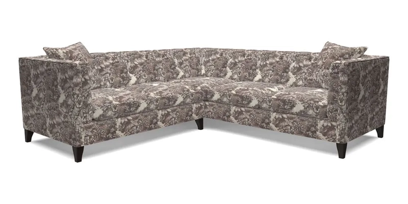 Haresfield Corner Sofa in Two Tone Plain Biscuit