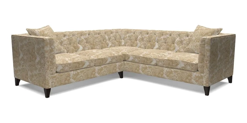Haresfield Corner Sofa in Two Tone Plain Biscuit