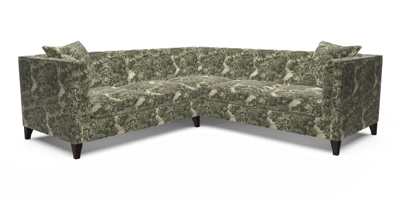 Haresfield Corner Sofa in Two Tone Plain Biscuit