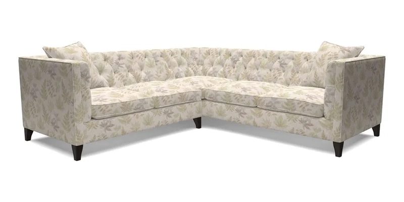 Haresfield Corner Sofa in Two Tone Plain Biscuit