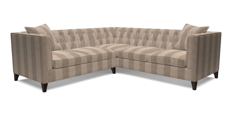 Haresfield Corner Sofa in Two Tone Plain Biscuit