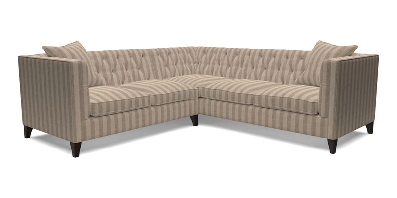 Haresfield Corner Sofa in Two Tone Plain Biscuit