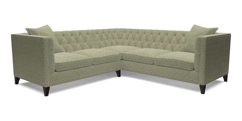 Haresfield Corner Sofa in Two Tone Plain Biscuit