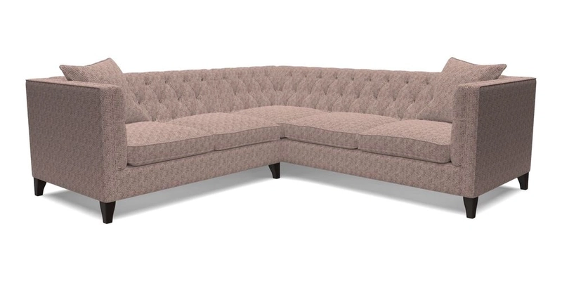 Haresfield Corner Sofa in Two Tone Plain Biscuit