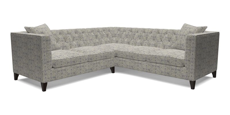 Haresfield Corner Sofa in Two Tone Plain Biscuit