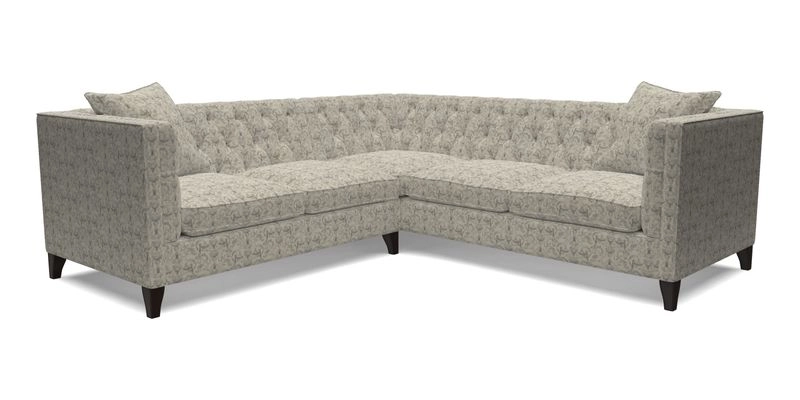 Haresfield Corner Sofa in Two Tone Plain Biscuit