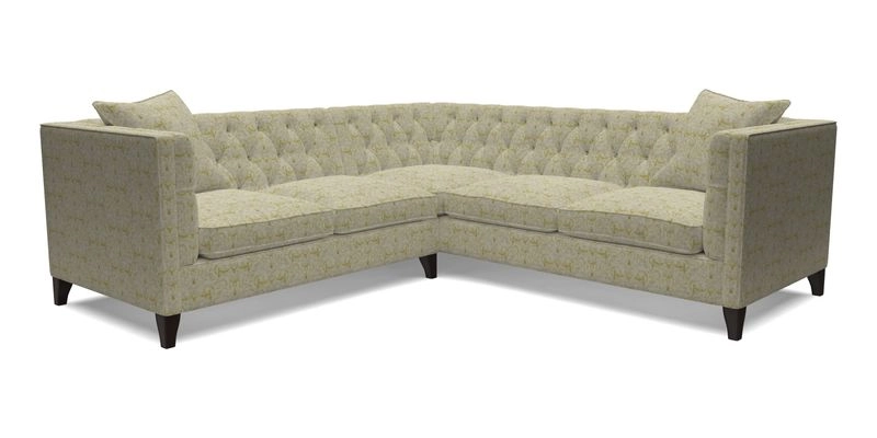Haresfield Corner Sofa in Two Tone Plain Biscuit