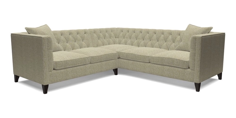Haresfield Corner Sofa in Two Tone Plain Biscuit