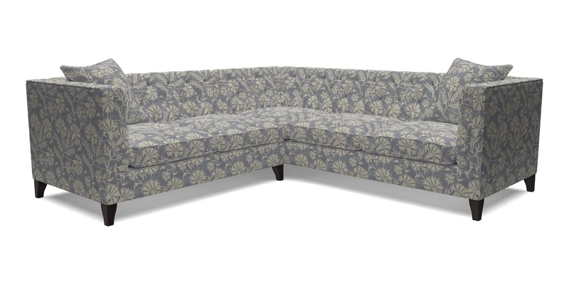 Haresfield Corner Sofa in Two Tone Plain Biscuit