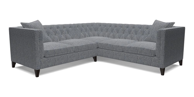 Haresfield Corner Sofa in Two Tone Plain Biscuit