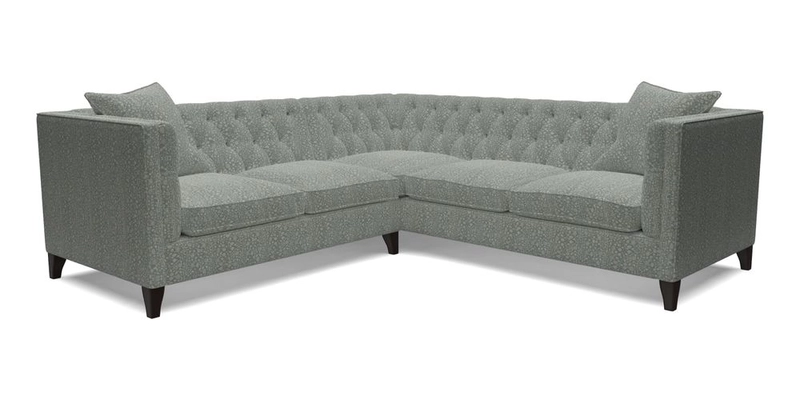 Haresfield Corner Sofa in Two Tone Plain Biscuit