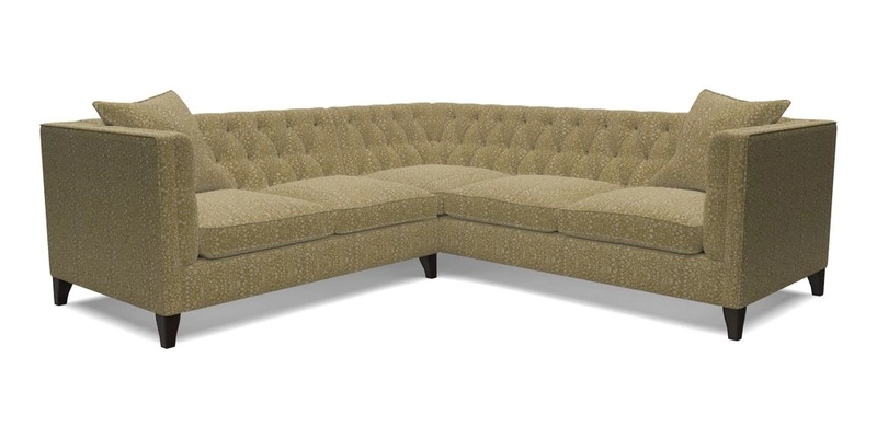 Haresfield Corner Sofa in Two Tone Plain Biscuit
