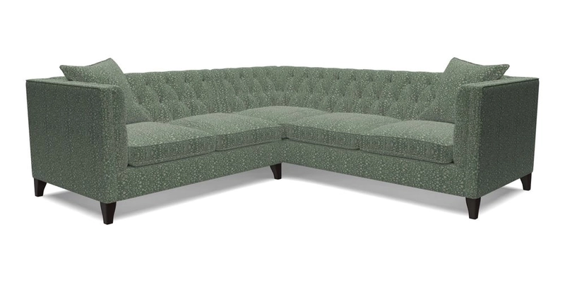 Haresfield Corner Sofa in Two Tone Plain Biscuit