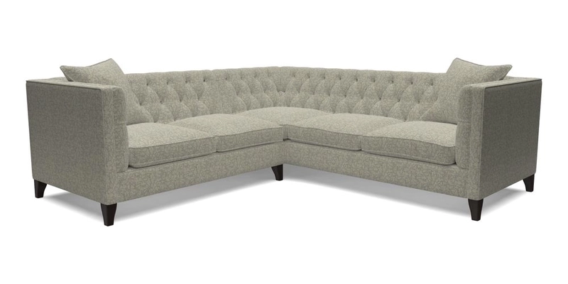 Haresfield Corner Sofa in Two Tone Plain Biscuit