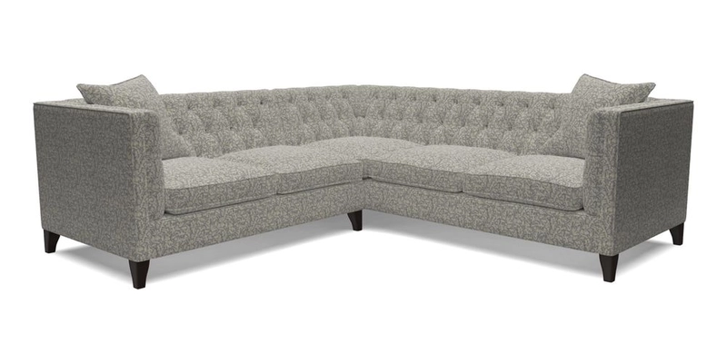 Haresfield Corner Sofa in Two Tone Plain Biscuit