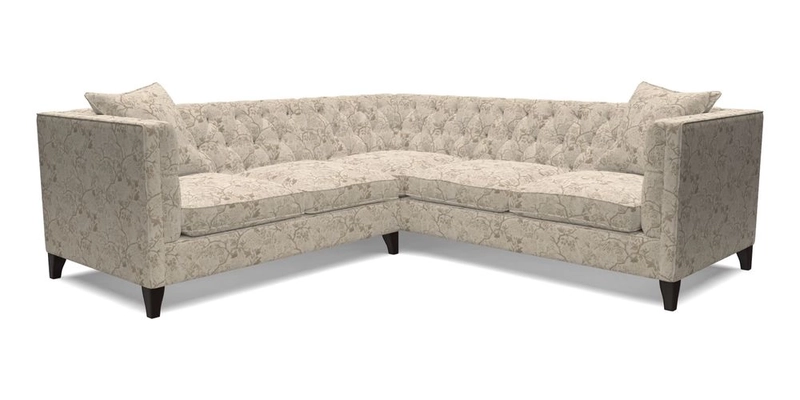 Haresfield Corner Sofa in Two Tone Plain Biscuit